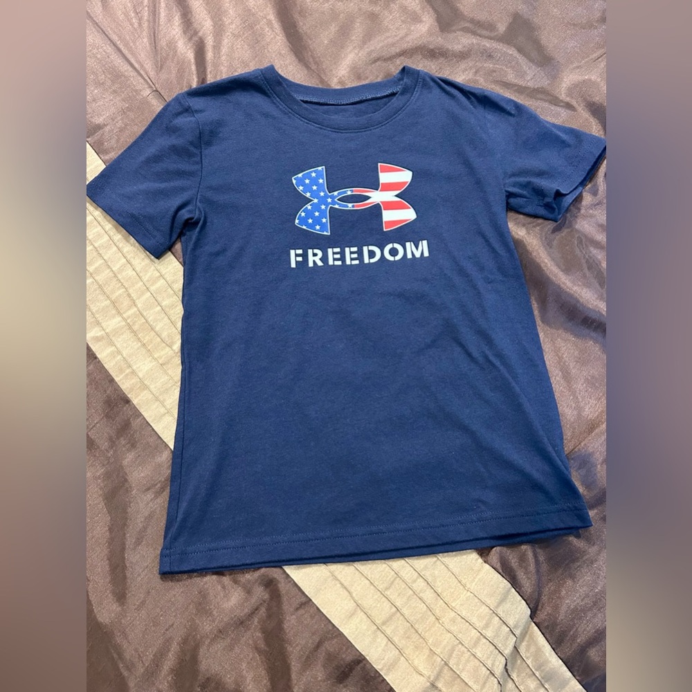 🎈 Under Armour Kids Blue Freedom T-Shirt